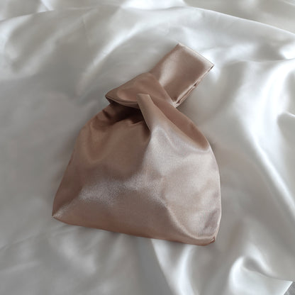 Personalized Mini Silk Stain Knot Bag