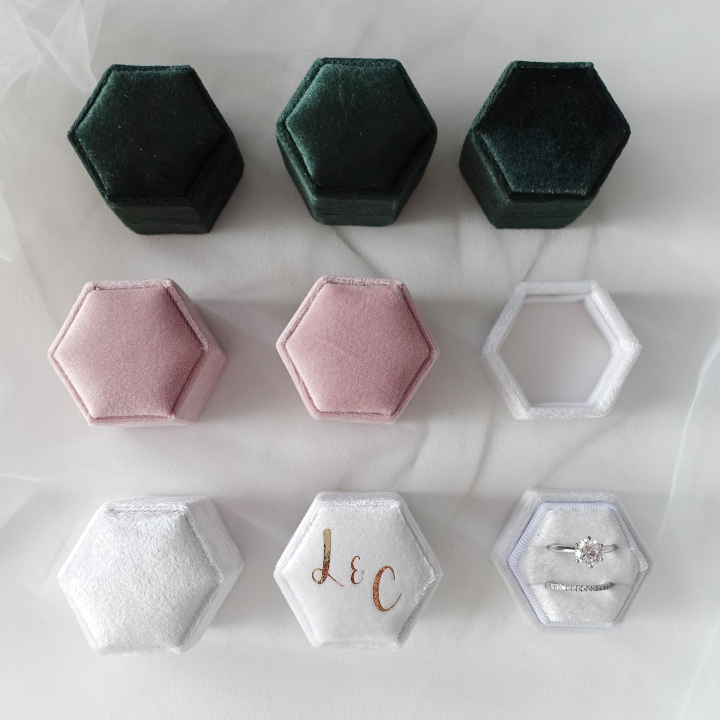 Personalized Velvet Ring Box