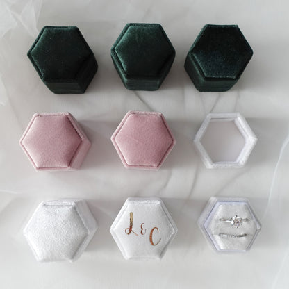 Personalized Velvet Ring Box