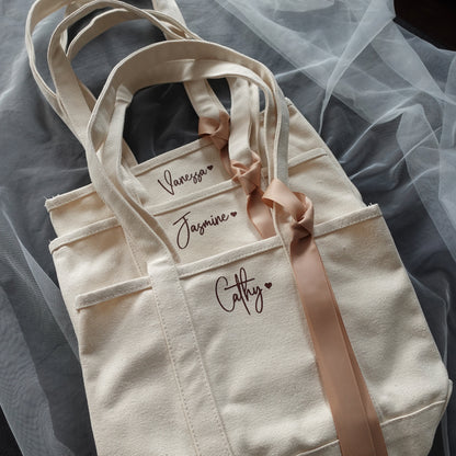 Personalized Mini Canvas Tote Bag, Shoulder Bag