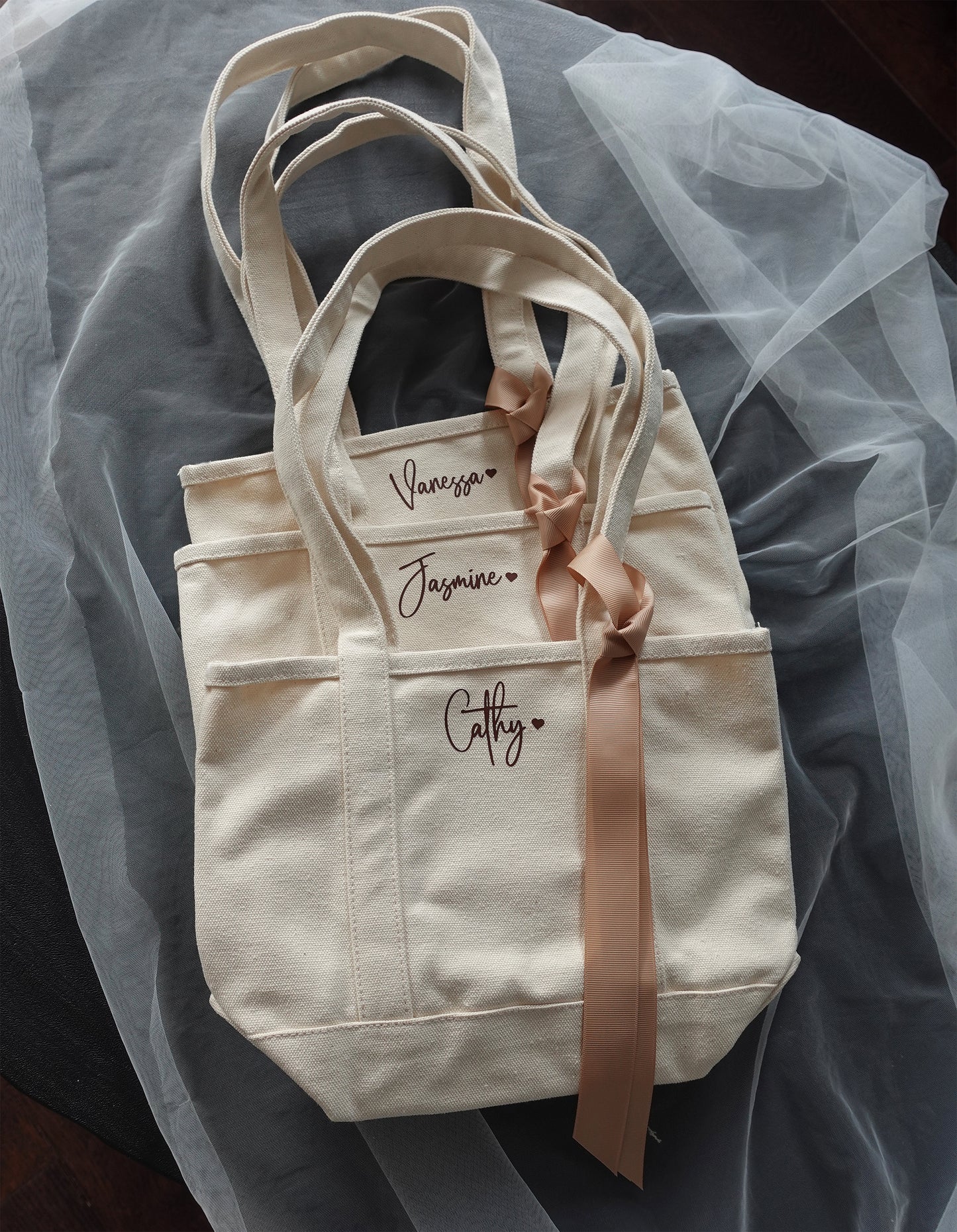 Personalized Mini Canvas Tote Bag, Shoulder Bag