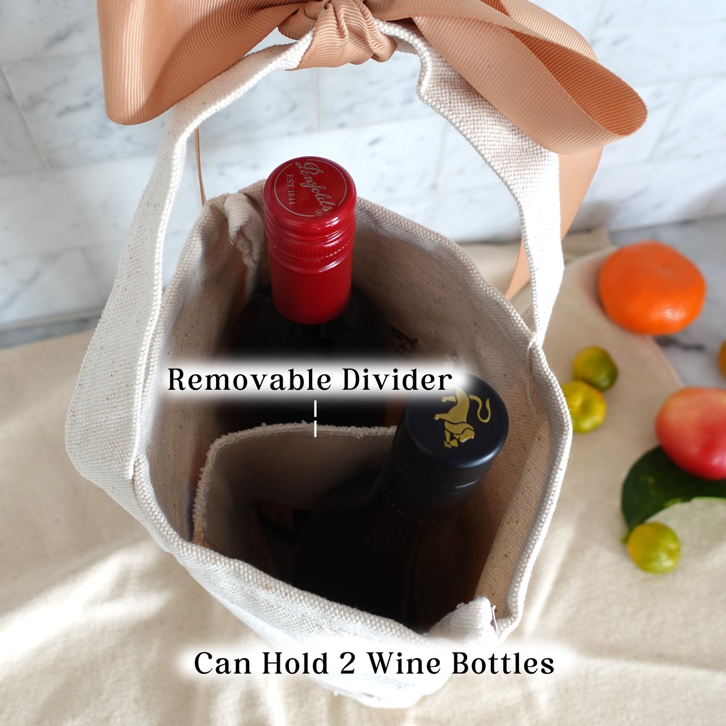 Tote + Tumbler Set, Personalized Wine Bag, Tote