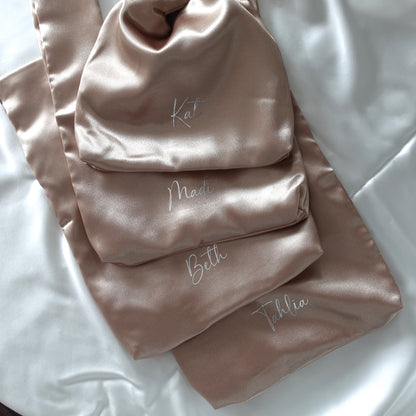 Personalized Mini Silk Stain Knot Bag