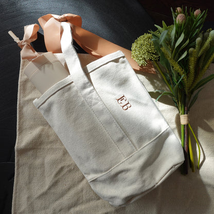 Tote + Tumbler Set, Personalized Wine Bag, Tote