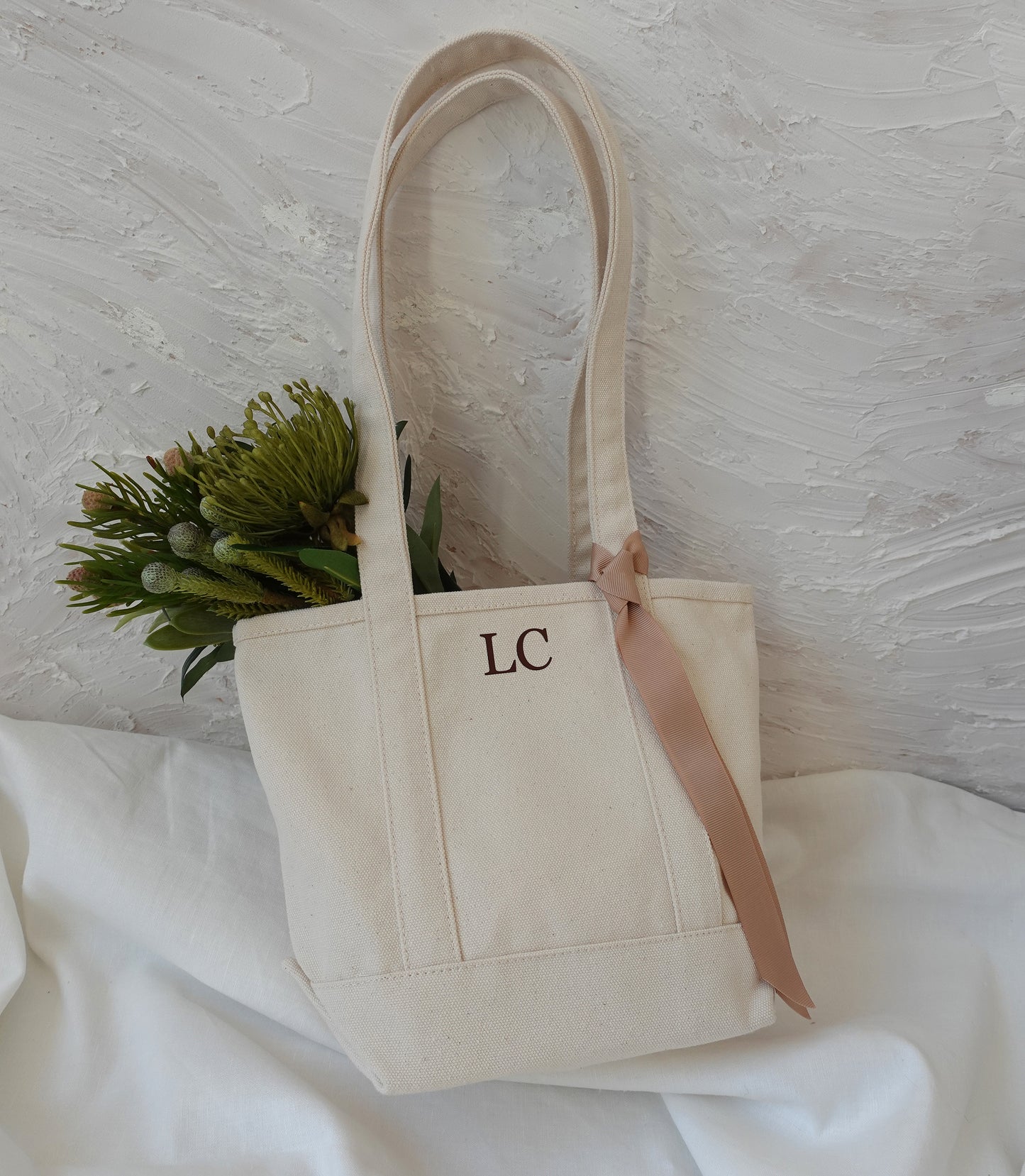 Personalized Mini Canvas Tote Bag, Shoulder Bag