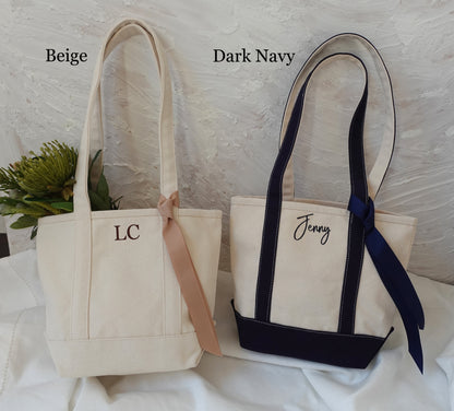 Personalized Mini Canvas Tote Bag, Shoulder Bag