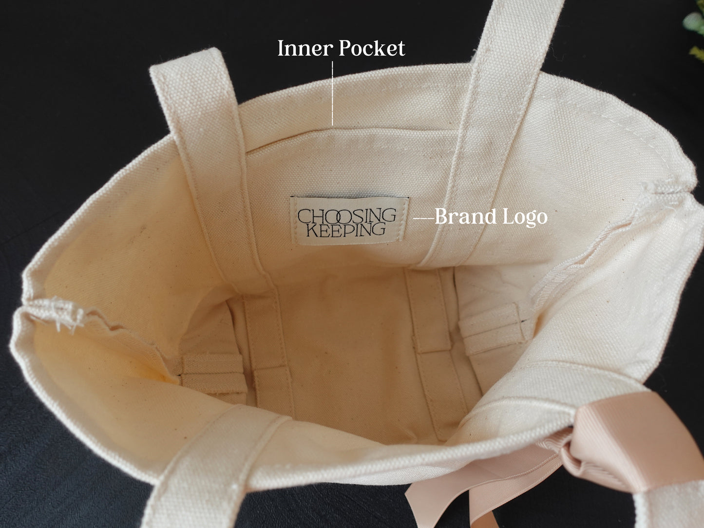 Personalized Mini Canvas Tote Bag, Shoulder Bag