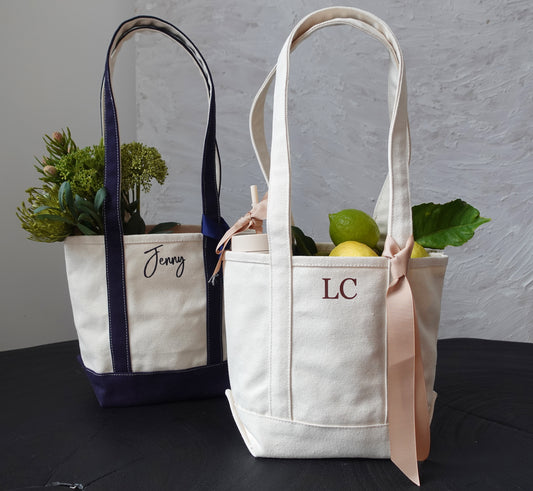 Personalized Mini Canvas Tote Bag, Shoulder Bag