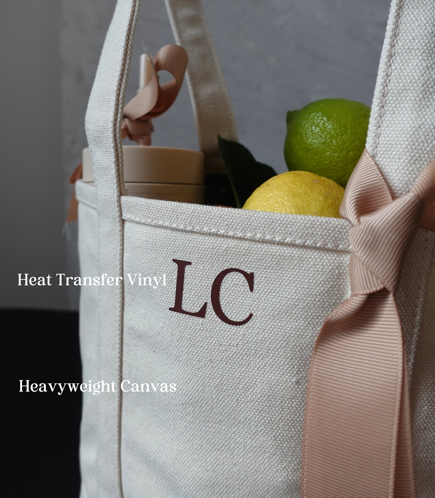 Personalized Mini Canvas Tote Bag, Shoulder Bag