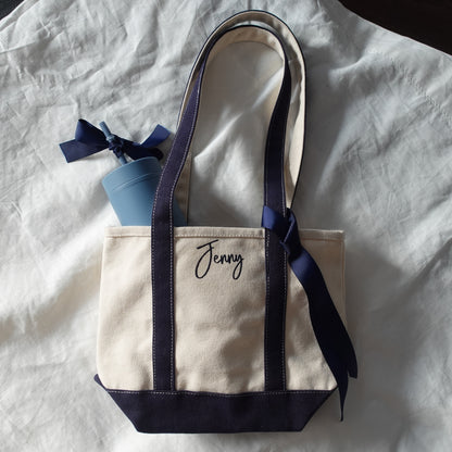 Personalized Mini Canvas Tote Bag, Shoulder Bag