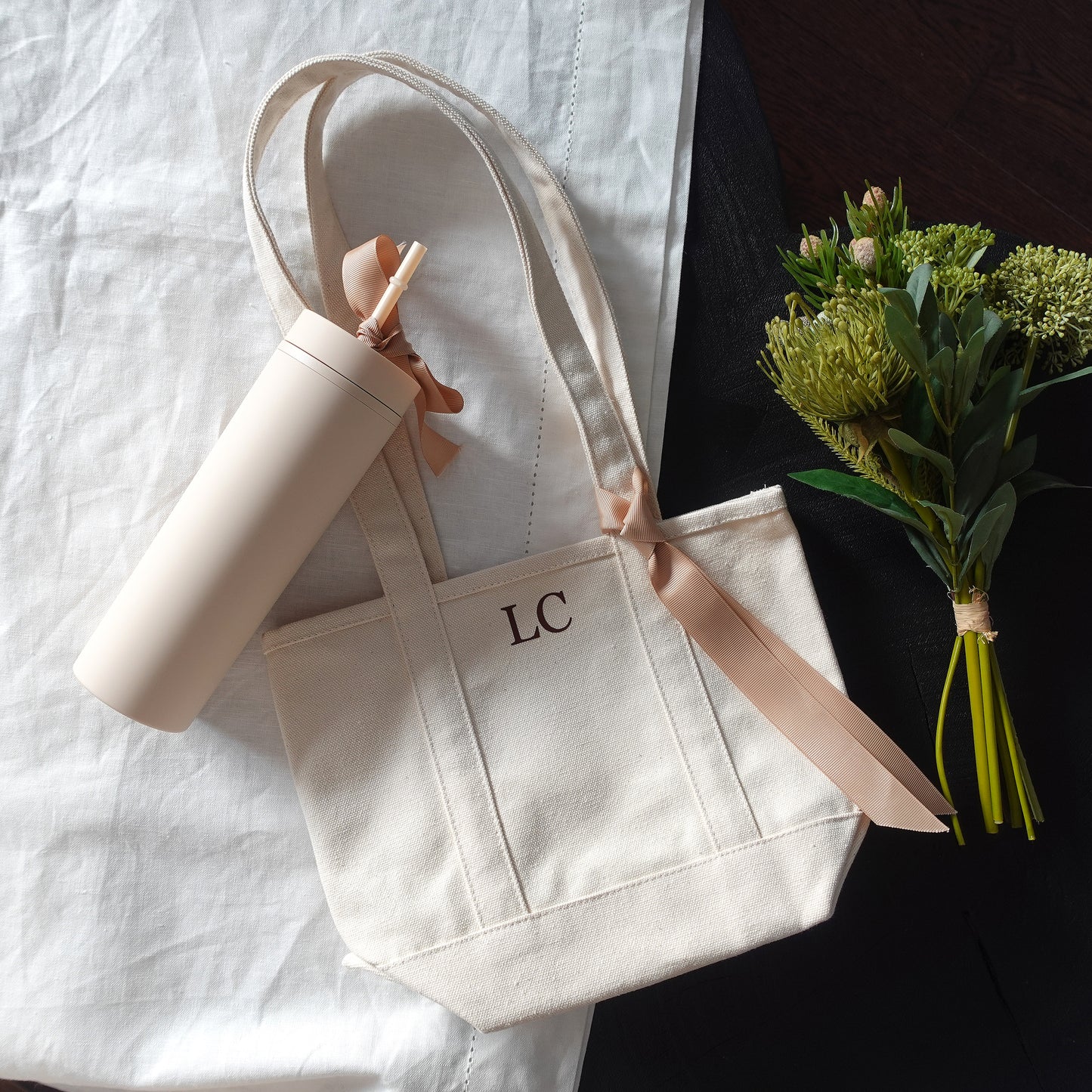 Personalized Mini Canvas Tote Bag, Shoulder Bag