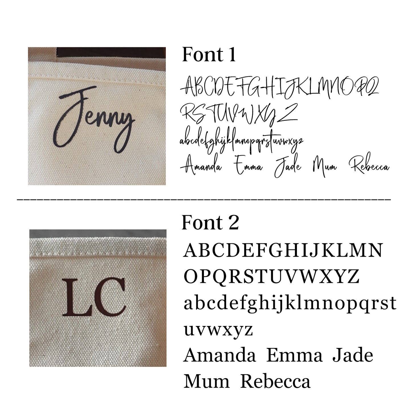 Personalized Mini Canvas Tote Bag, Shoulder Bag