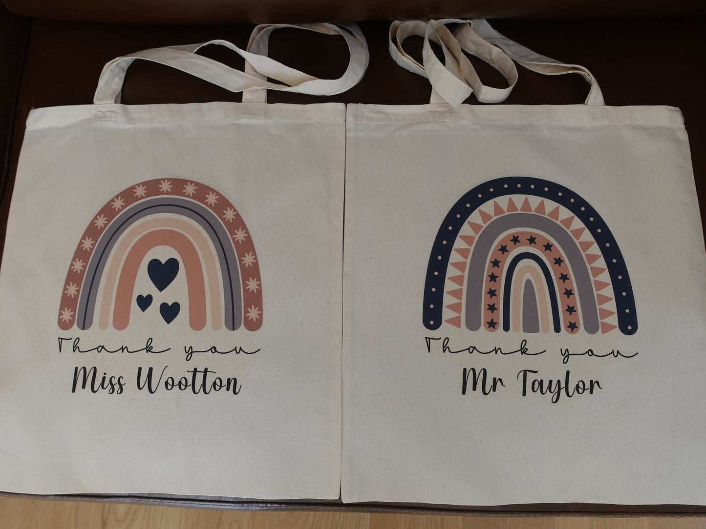 Personalised Teacher gift, Custom Cotton Tote Bag