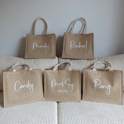 Personalized Jute  Bag