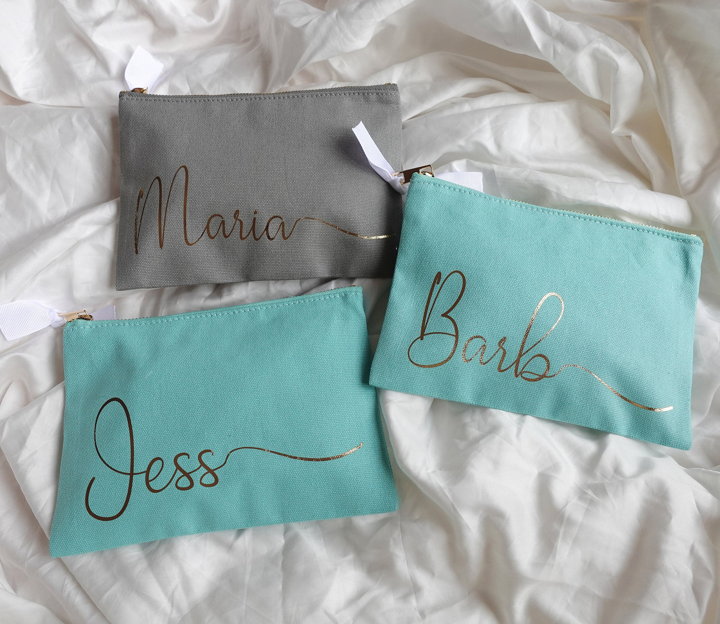 Personalized Cotton  Makeup Bag