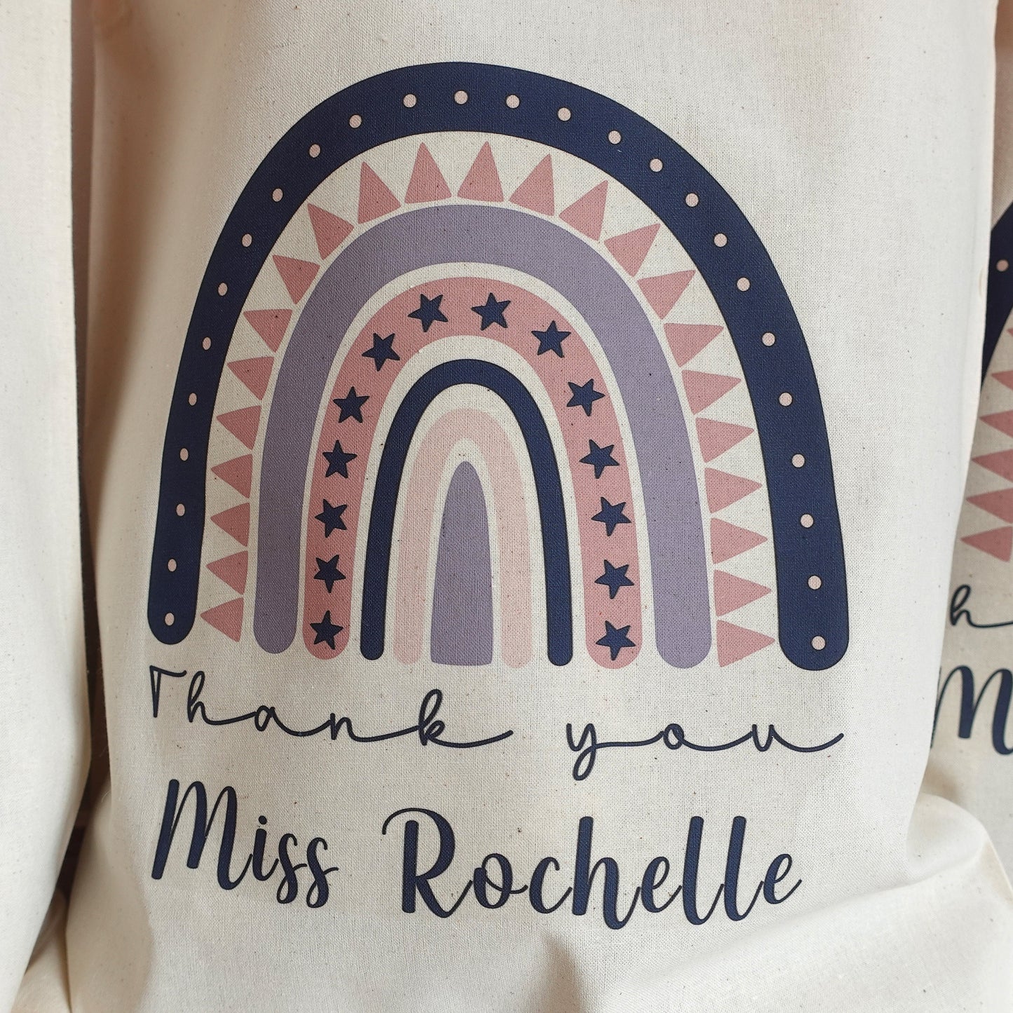 Personalised Teacher gift, Custom Cotton Tote Bag