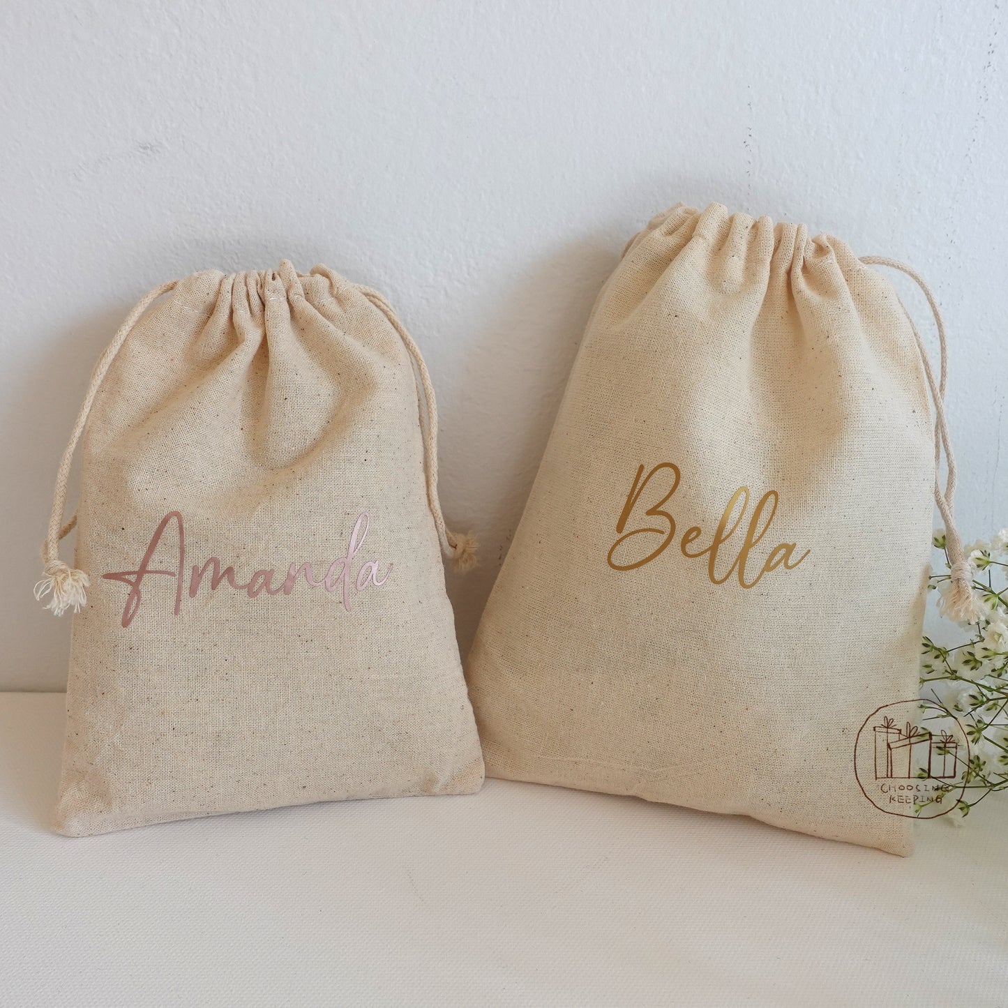 Personalized Drawstring Favor Bag