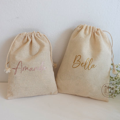Personalized Drawstring Favor Bag