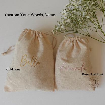 Personalized Drawstring Favor Bag