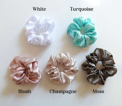 Silk Satin Scrunchies