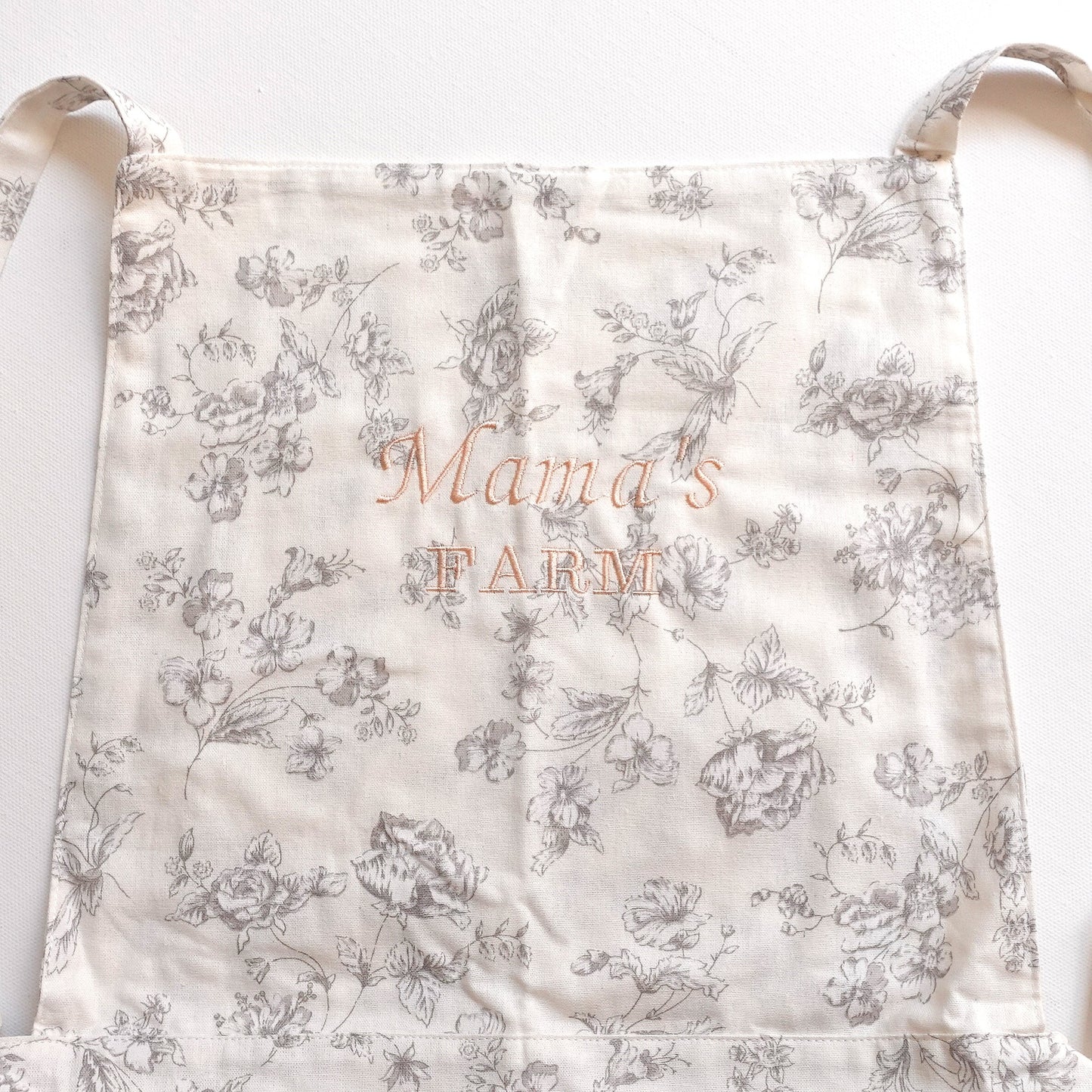 Personalized Embroidered Floral Apron Dress