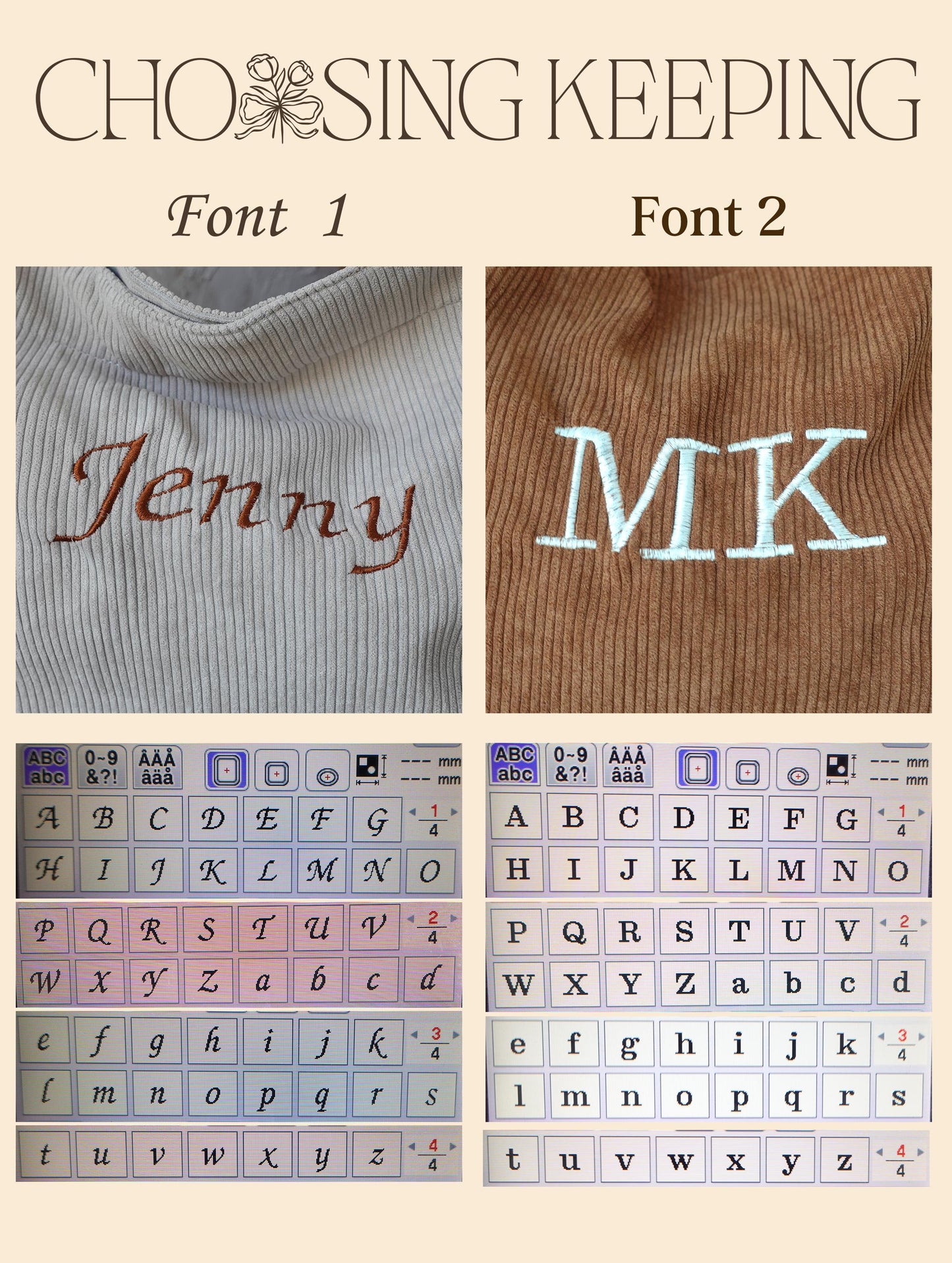 Personalized Large-Capacity Shopping Bag with Embroidery, Embroidered Striped Bag