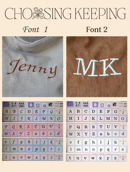 Personalized Large-Capacity Shopping Bag with Embroidery, Embroidered Striped Bag