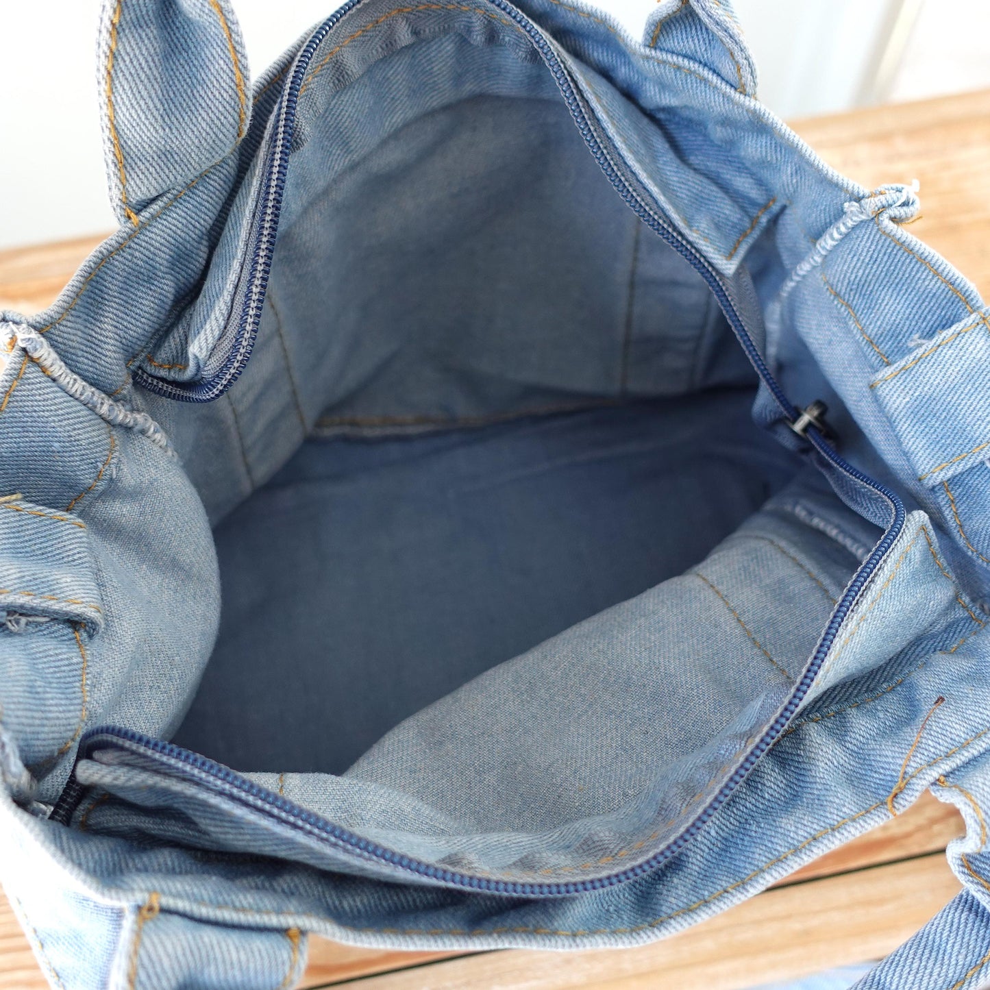 Personalized Denim Tote Bag
