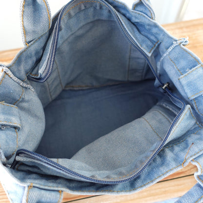 Personalized Denim Tote Bag