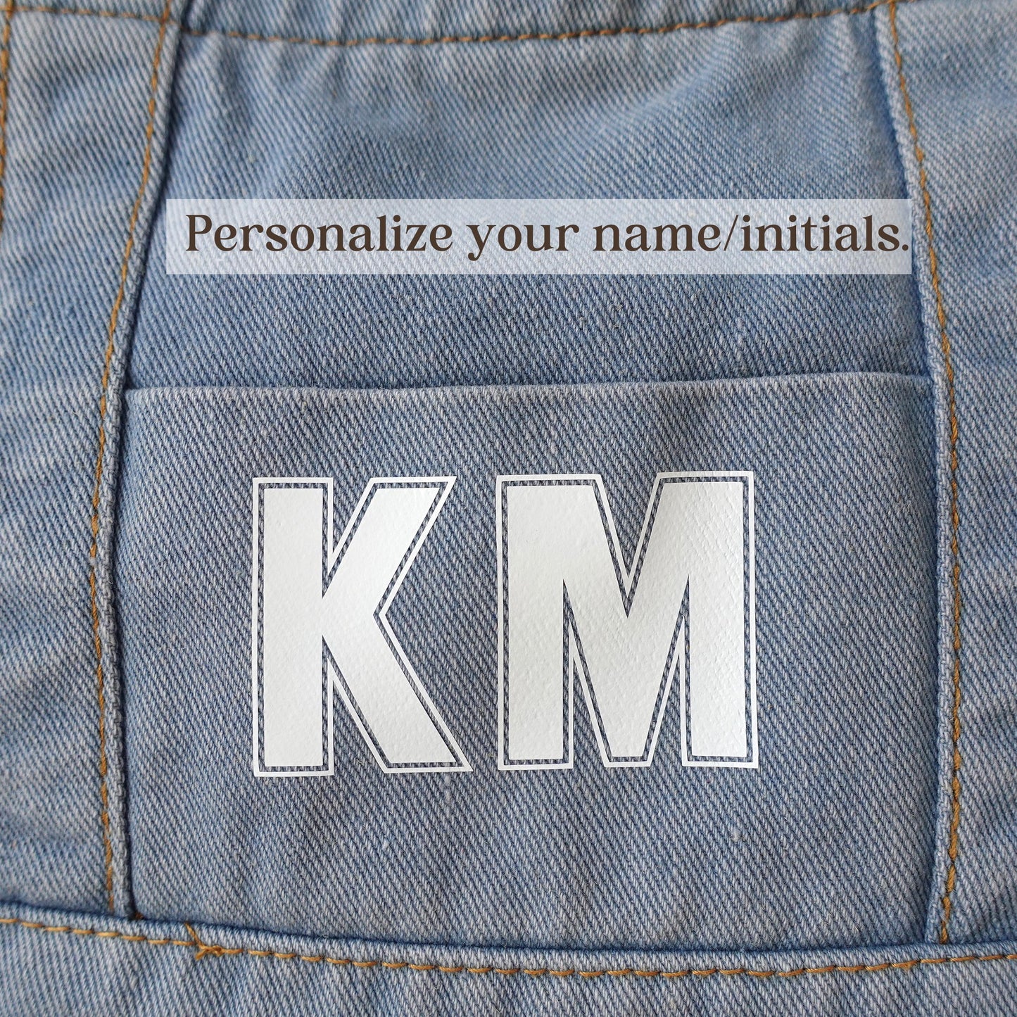 Personalized Denim Tote Bag