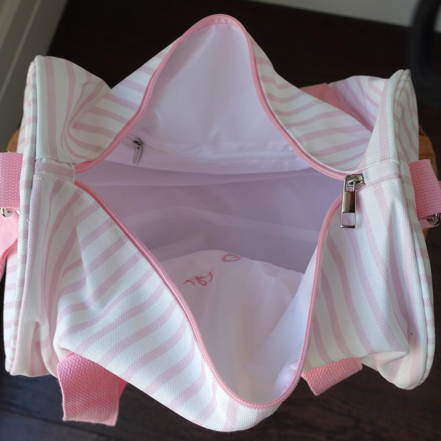 Personalized Kids Striped Duffel Bag