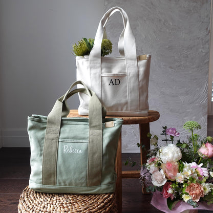 Personalized Canvas Tote Bag, Fits A4