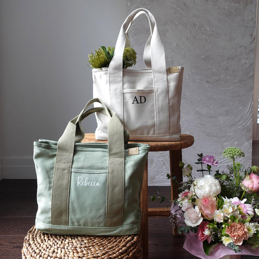 Personalized Canvas Tote Bag, Fits A4