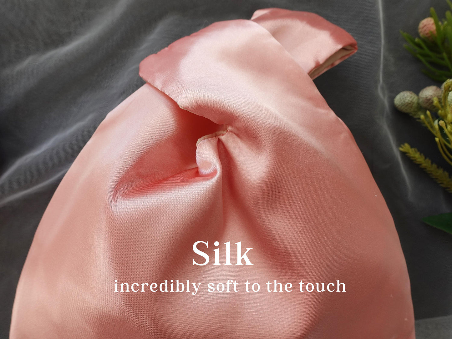 Personalized Mini Silk Knot Bag