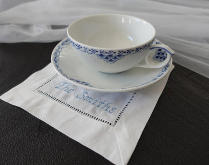 6x6″ Personalized Embroidered Cocktail Napkins