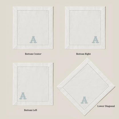 20x20" Monogram Embroidered Wedding Napkin