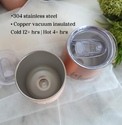 Personalised Wine Tumbler, Laser Engraved Name / LOGO/ Text/ Your Design