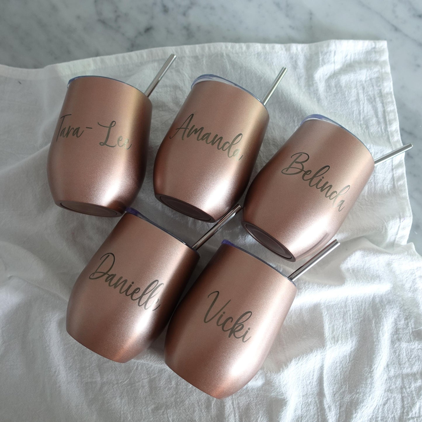 Personalised Wine Tumbler, Laser Engraved Name / LOGO/ Text/ Your Design