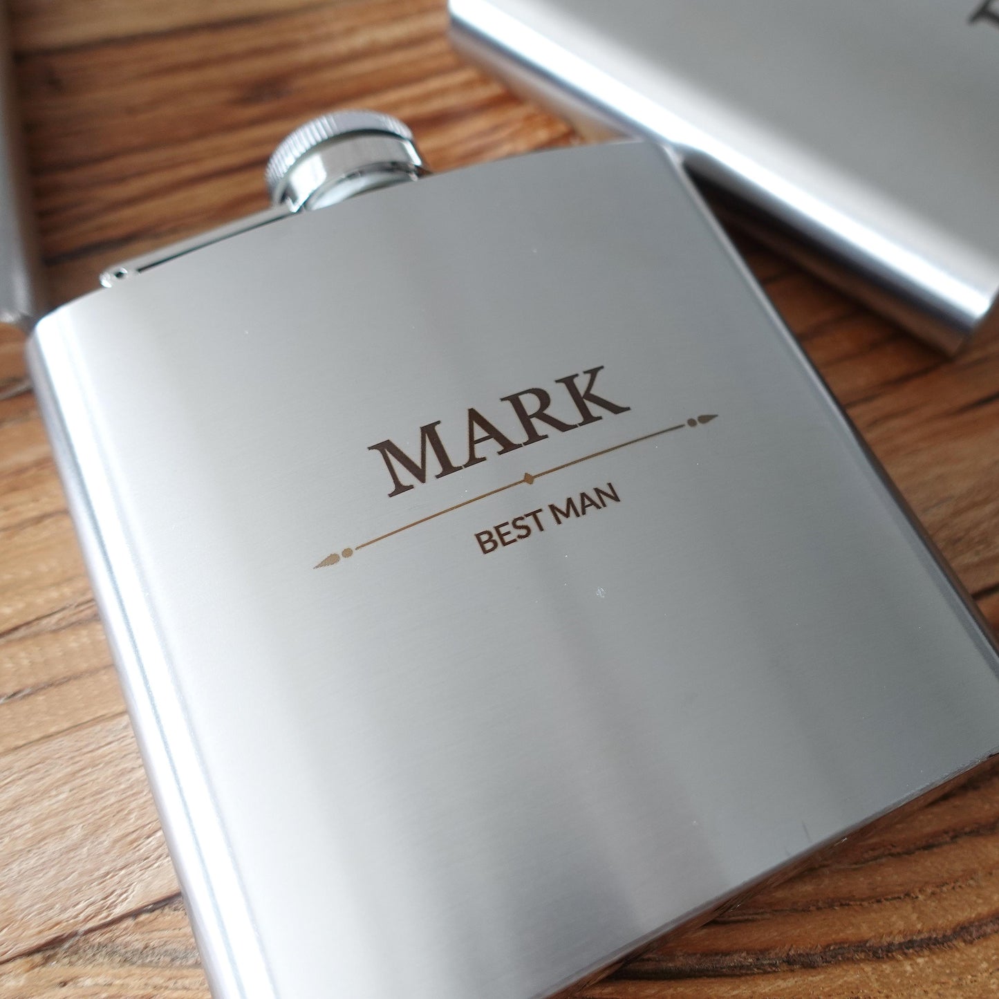 Personalised Hip Flask, 6oz, 304 Stainless Steel