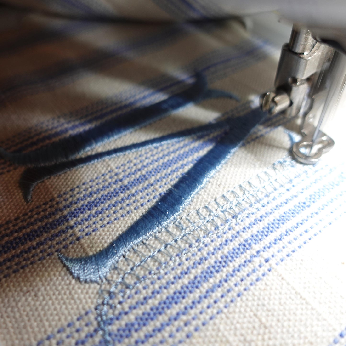 Personalised Striped Mini Tote, Country Vintage Style