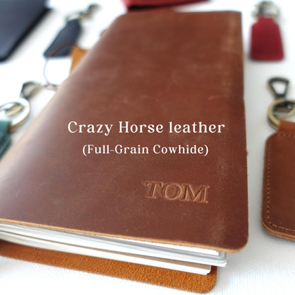 Personalized Leather Travel Journal Diary, Leather Notebook