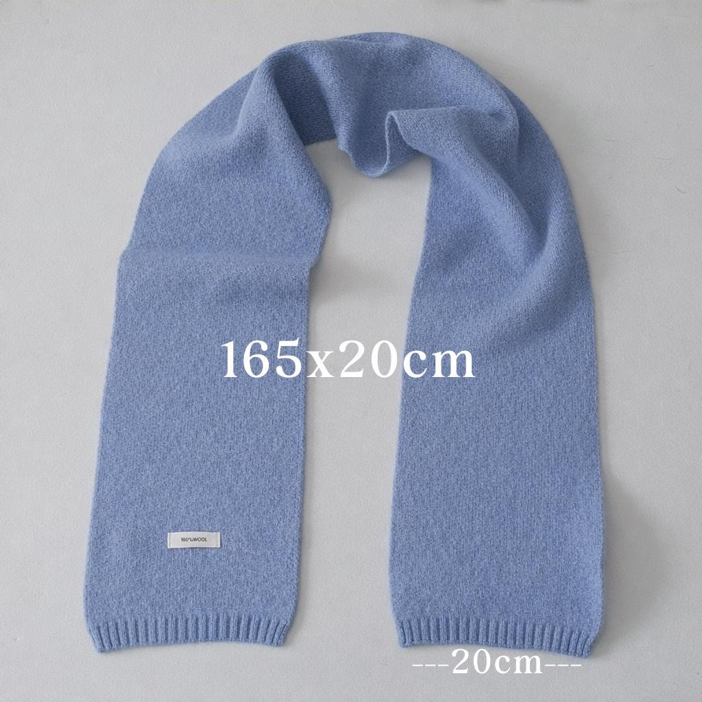 Custom Embroidered Wool Scarf with Initials or Name