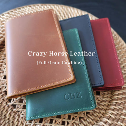 Personalised Leather Passport Holder & Keyring