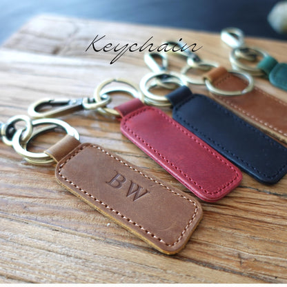 Personalised Leather Passport Holder & Keyring