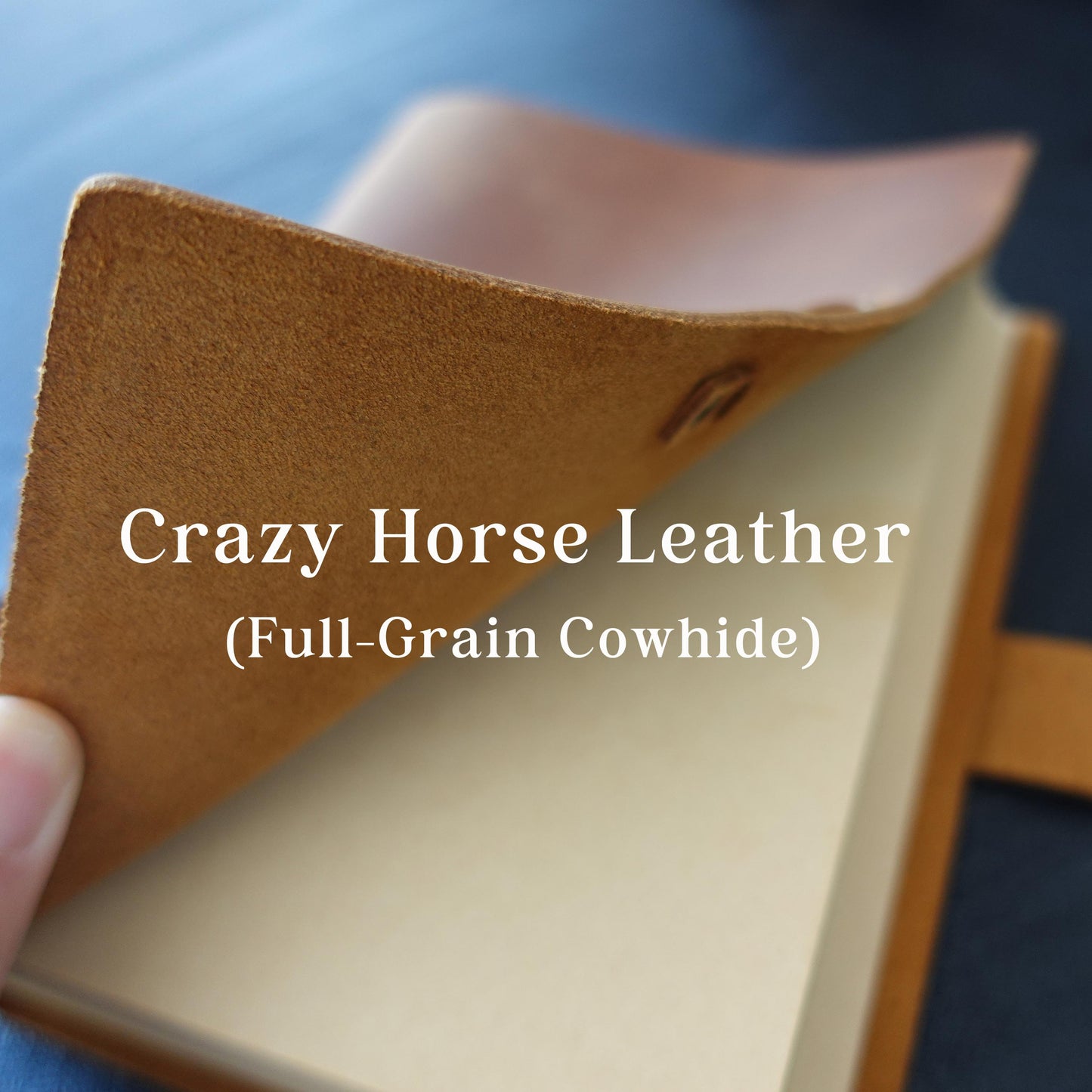 Personalized handmade Travel Journal, Thick Leather Notebook