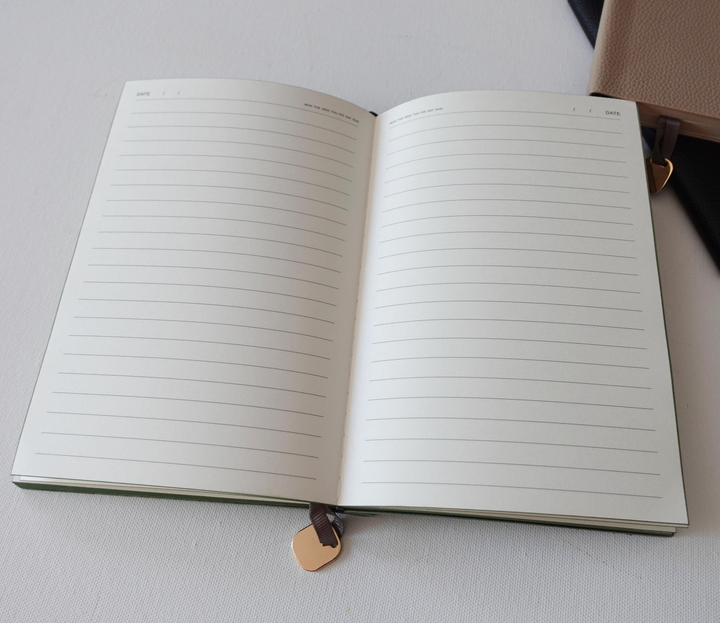 Personalized Notebook with Name, Minimalist, PU Leather Journal