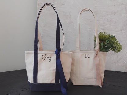 Personalized Mini Canvas Tote Bag, Shoulder Bag