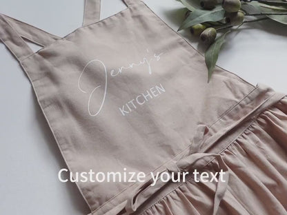 Personalized Apron Dress with Pockets